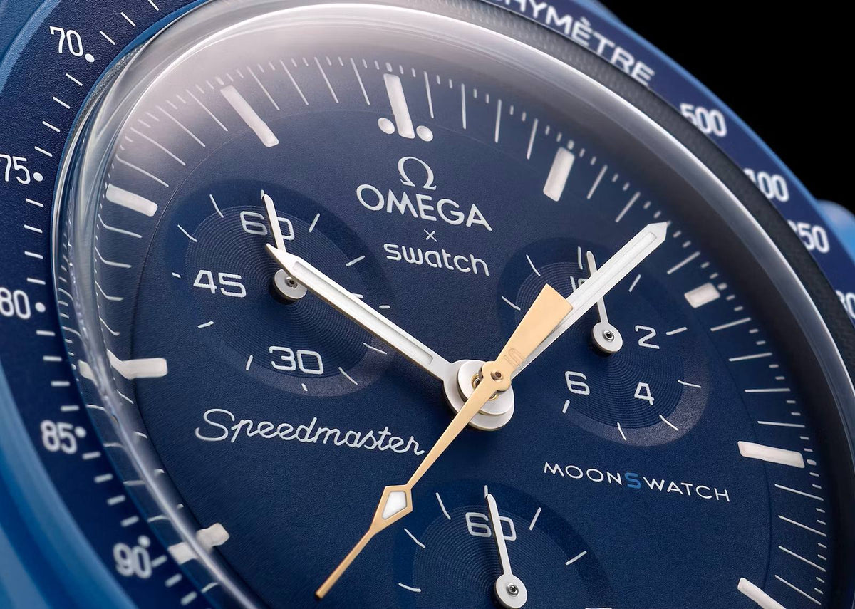 Swatch x Omega Bioceramic Moonswatch Mission to Neptune Moonshine Gold SO 33 N 101-108