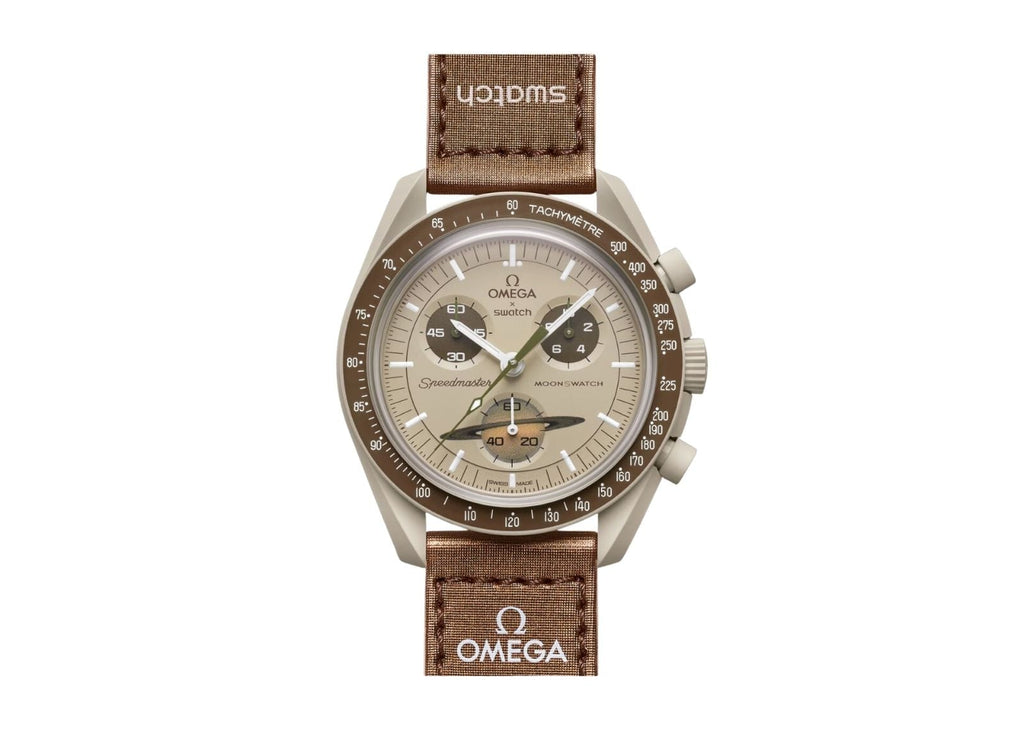 Swatchx Omega Bioceramic Moonswatch Mission to Saturn