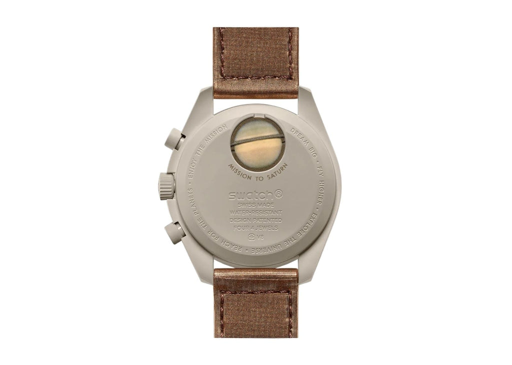 Swatchx Omega Bioceramic Moonswatch Mission to Saturn