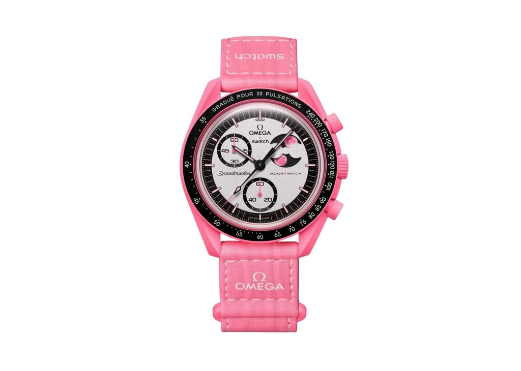 Swatchx Omega Bioceramic Moonswatch Mission to the Pink Moon