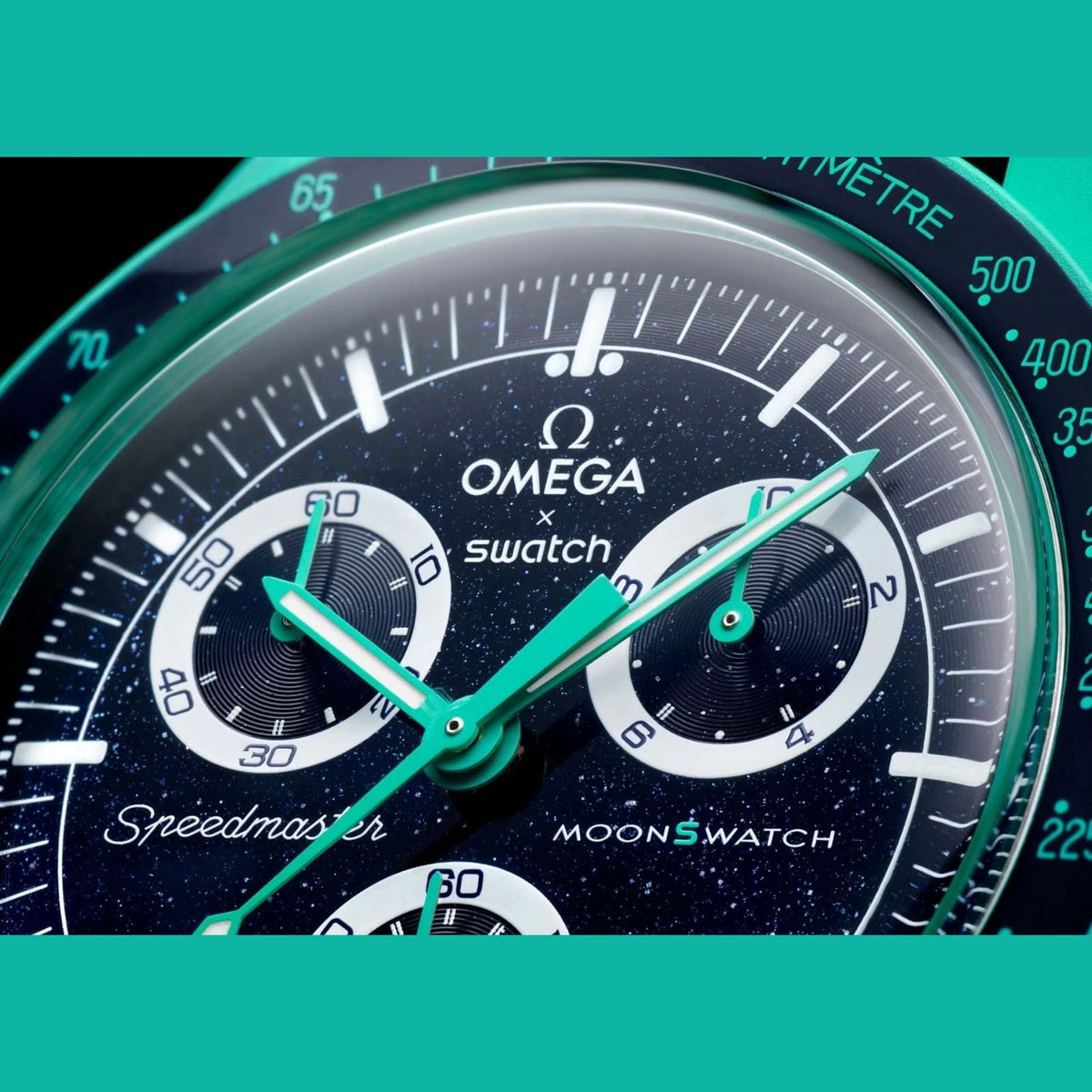 Swatch x Omega Bioceramic Moonswatch Mission On Earth Polar Lights