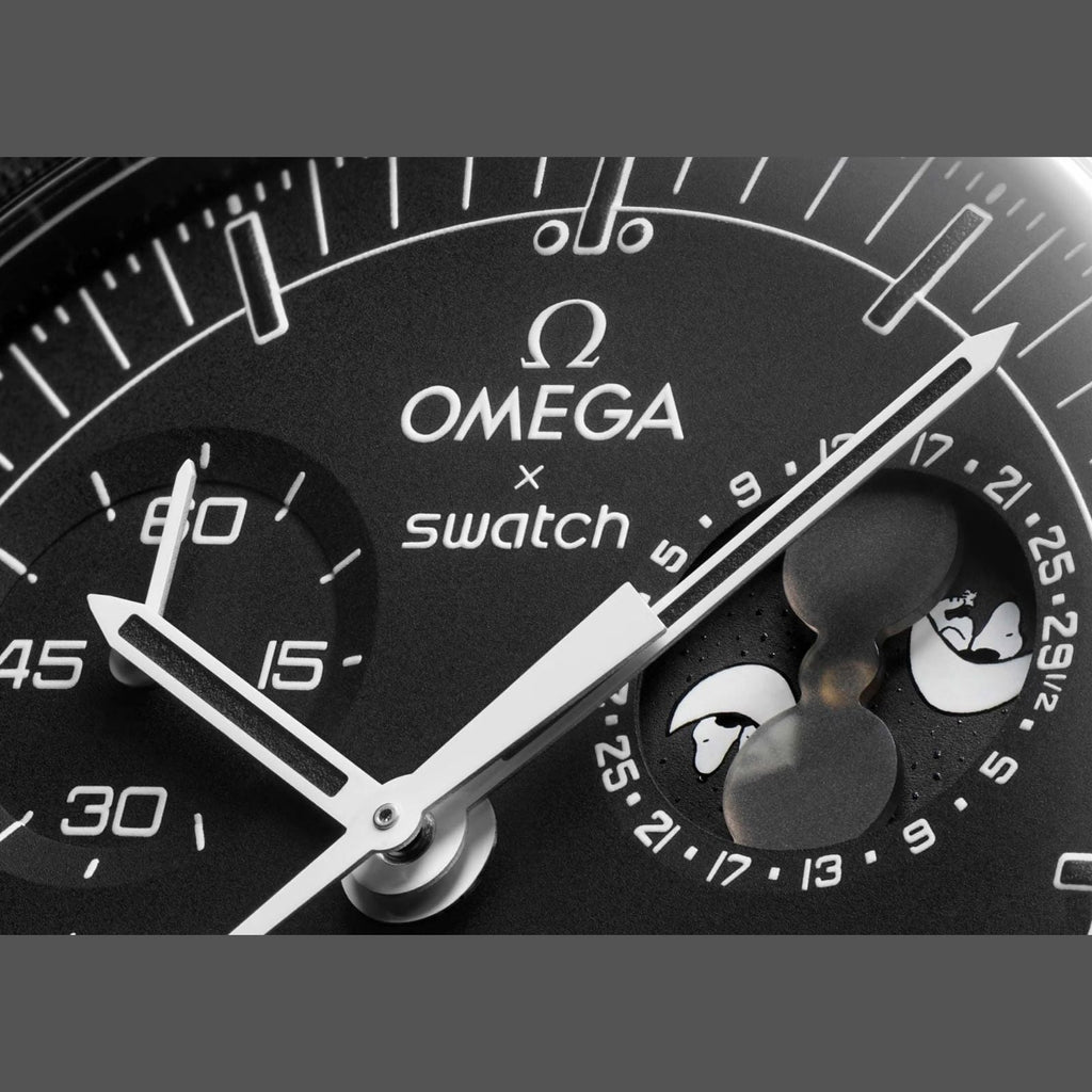 Swatch x Omega Bioceramic Moonswatch Mission To Moonphase New Moon