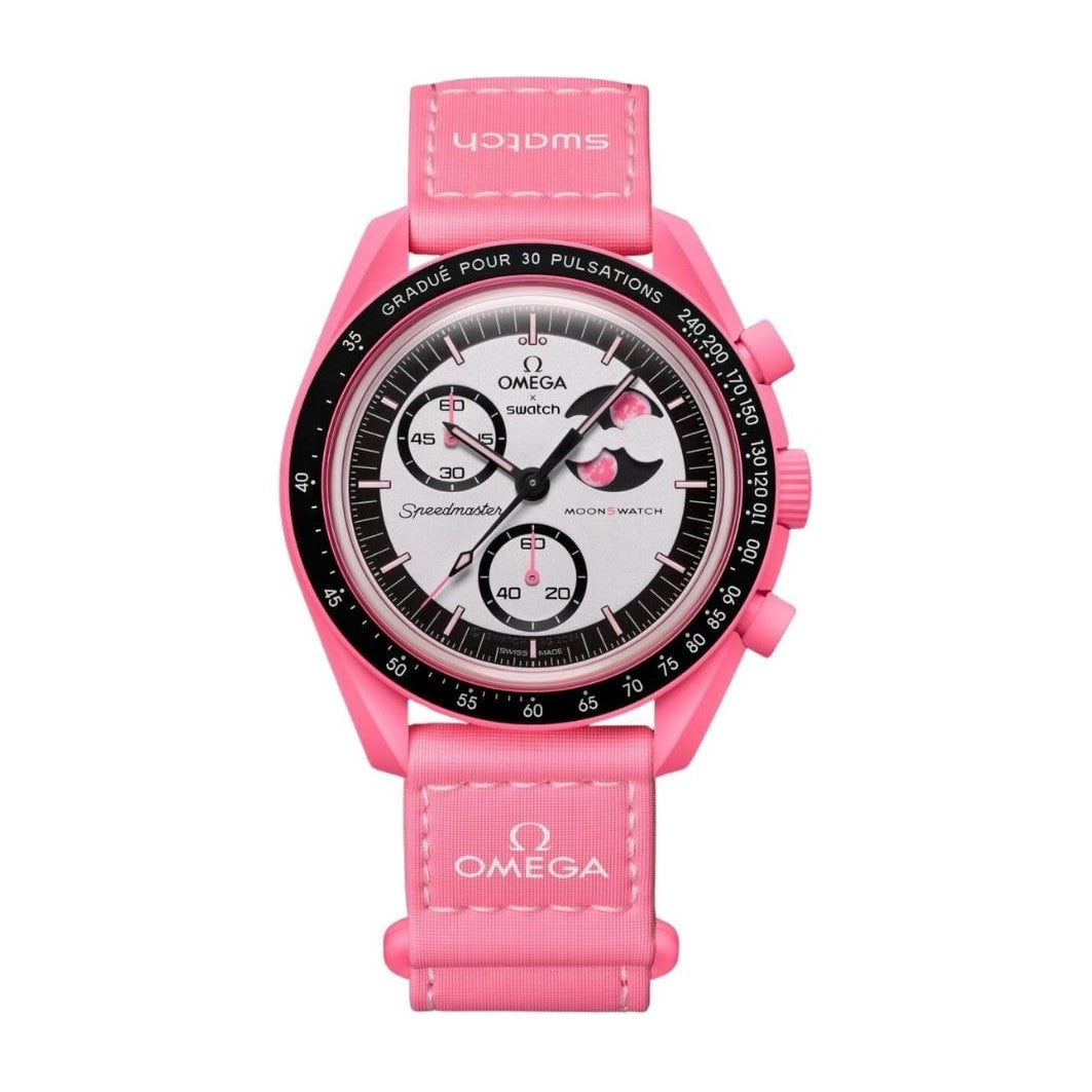Swatch x Omega Bioceramic Moonswatch Mission to the Pink Moon