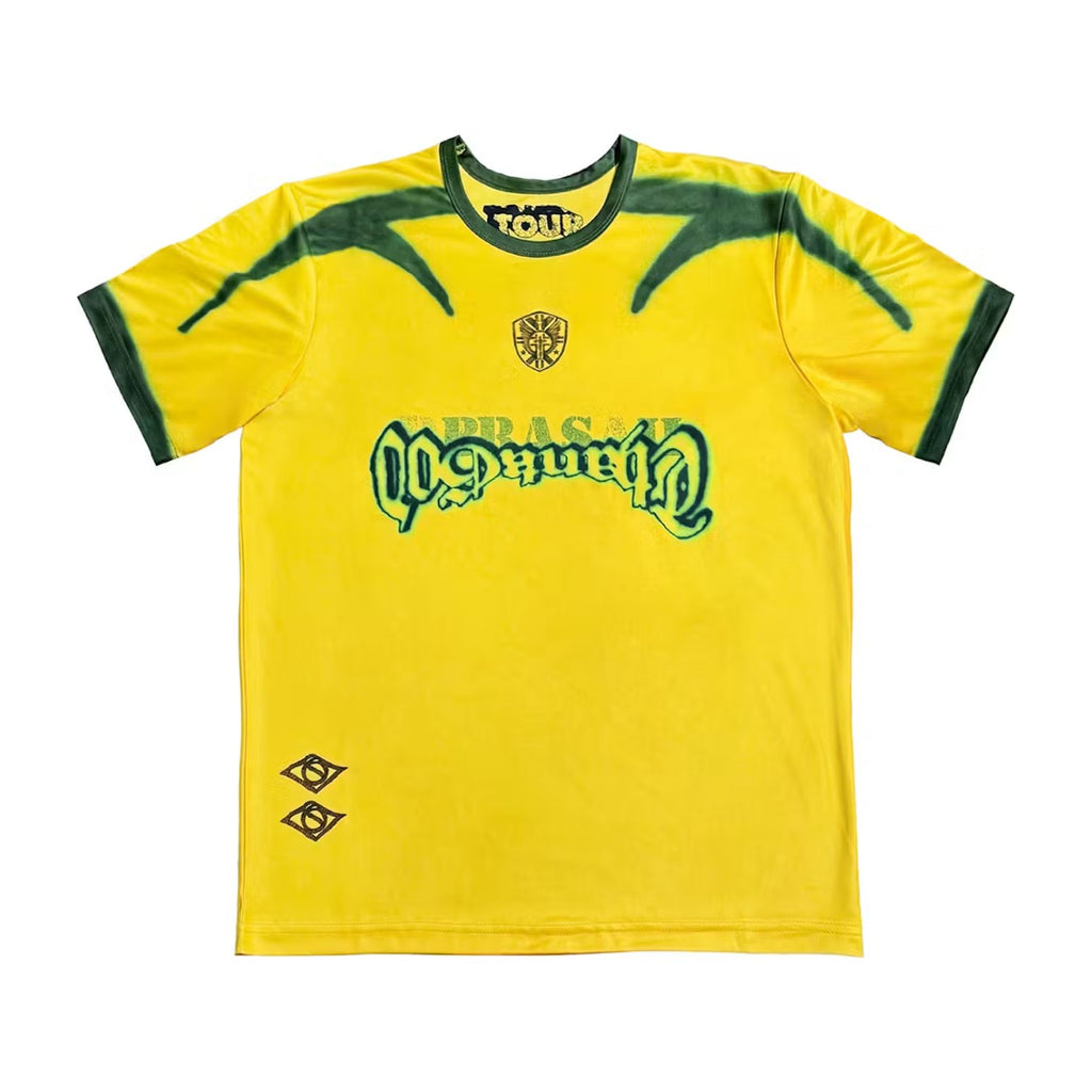 Travis Scott Brazil Soccer Jersey Yellow