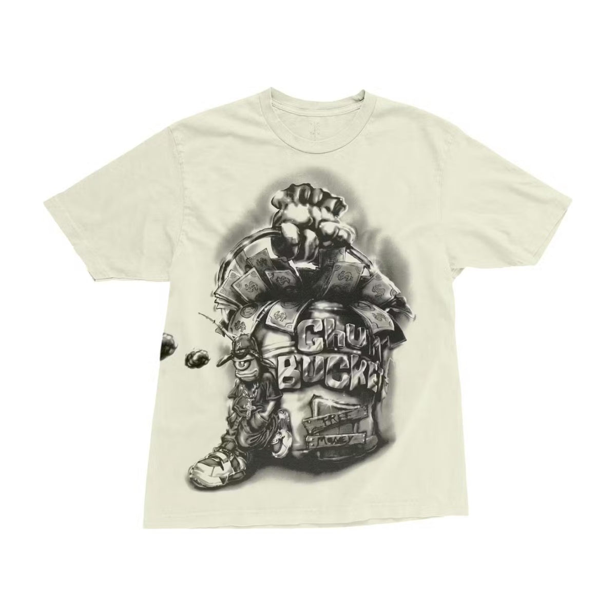 Travis Scott Cactus Jack x Spongebob Chum Bucket Tee White