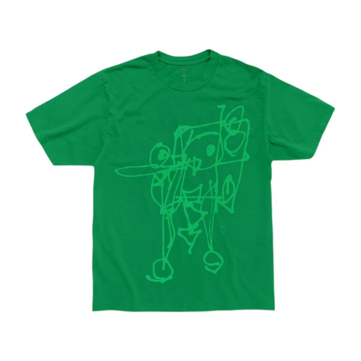 Travis Scott Cactus Jack x Spongebob Doodlebob Tee Green