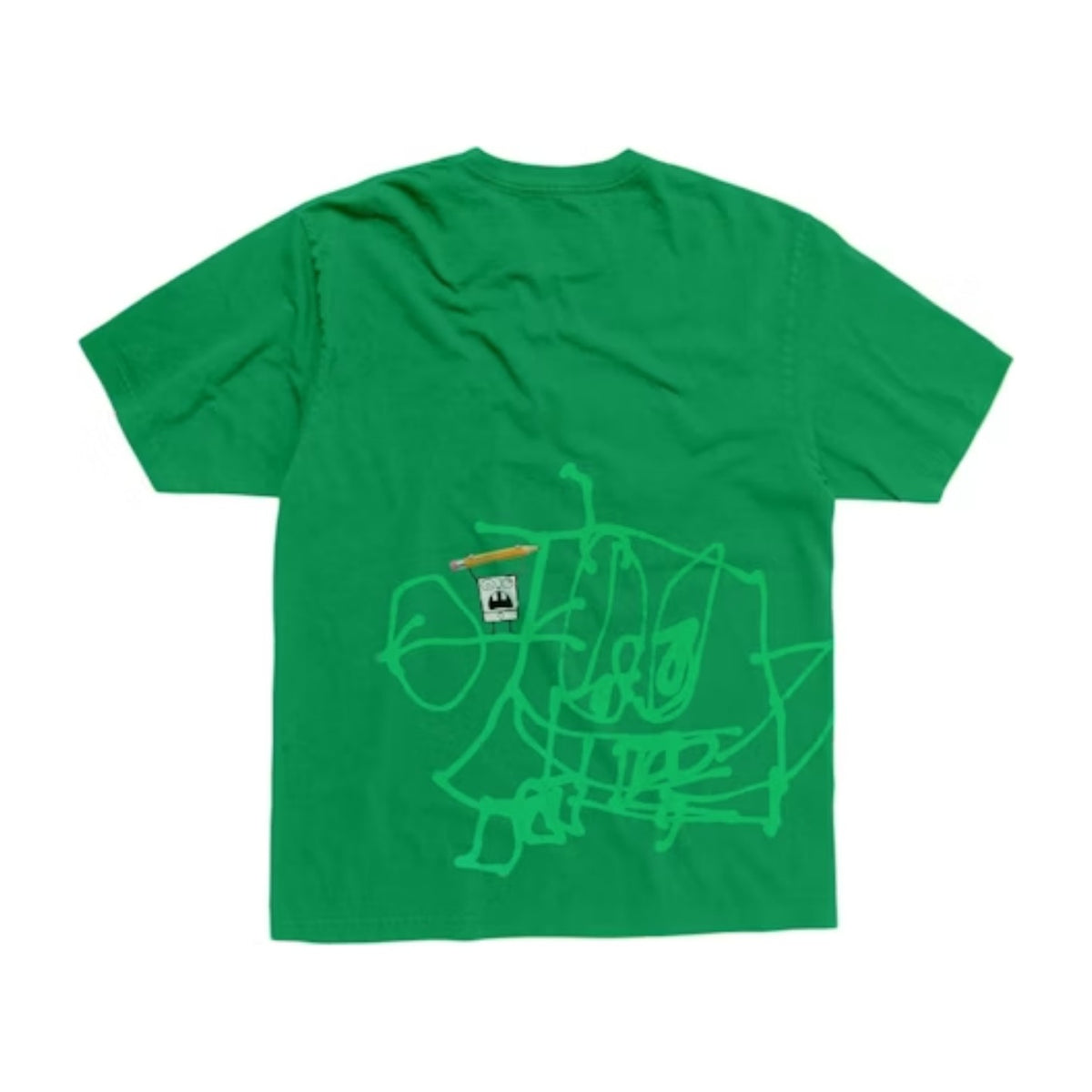 Travis Scott Cactus Jack x Spongebob Doodlebob Tee Green