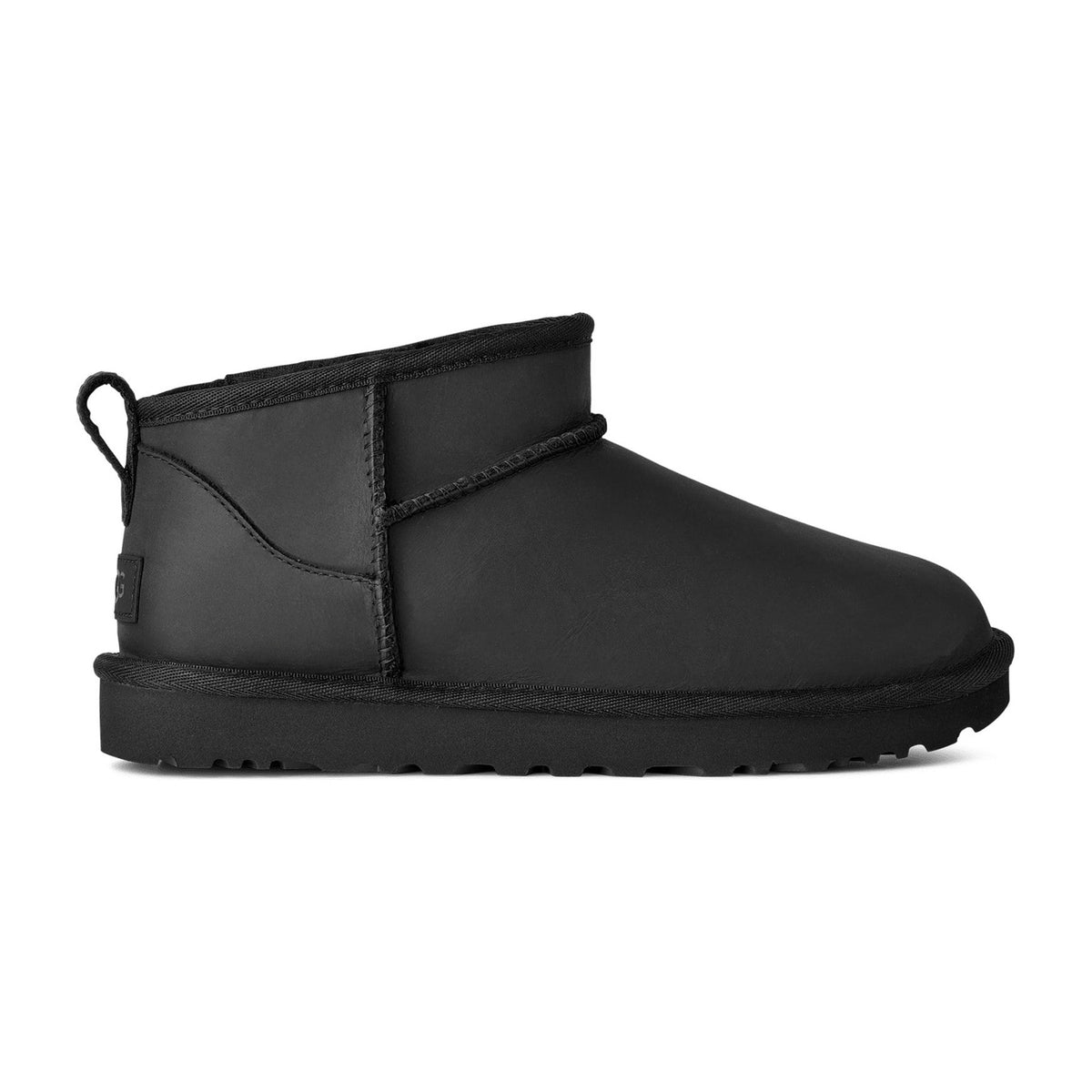 UGG Classic Ultra Mini Leather Boot Black (W)