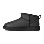 UGG Classic Ultra Mini Leather Boot Black (W)