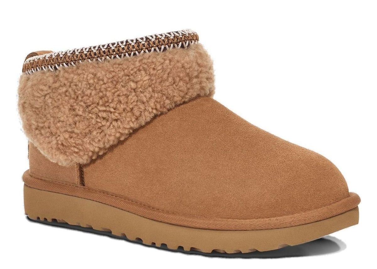 UGG Classic Ultra Mini Maxi Curly Boot Chestnut (W)