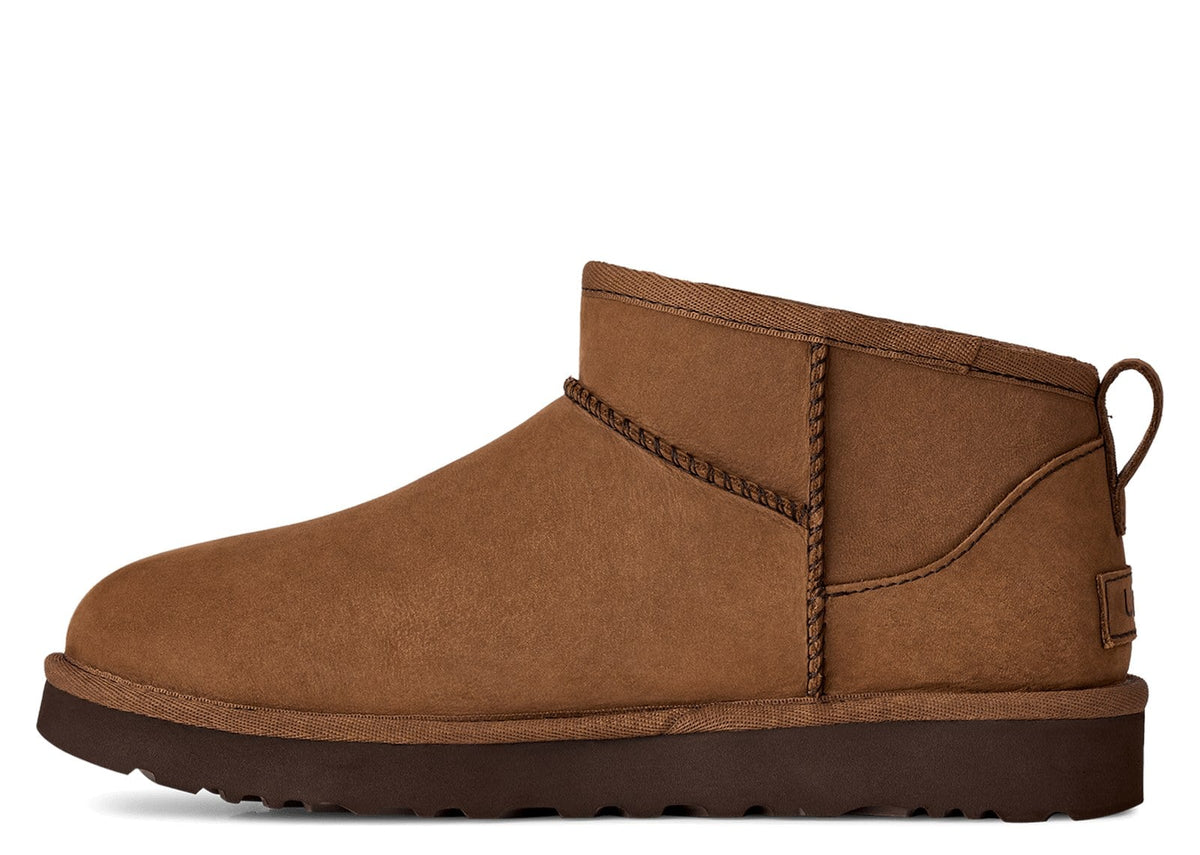 UGG Classic Ultra Mini Nubuck Boot Dark Chestnut (W)