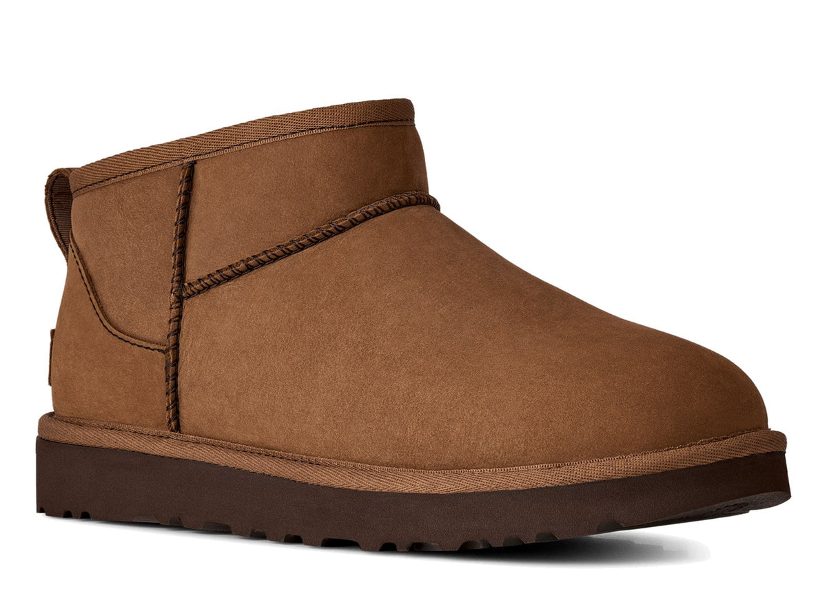 UGG Classic Ultra Mini Nubuck Boot Dark Chestnut (W)