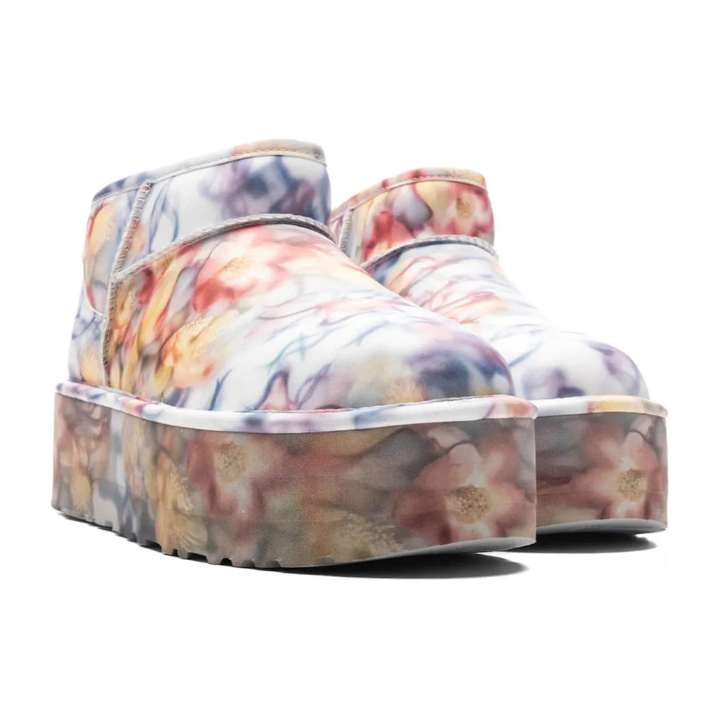 UGG Classic Ultra Mini Platform Boot Collina Strada Light Blue Floral
