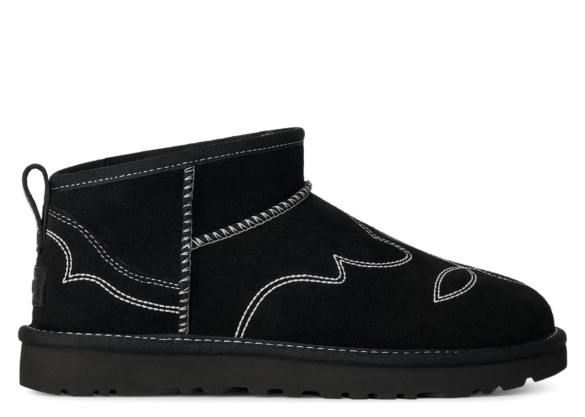 UGG Classic Ultra Mini Western Boot Black (W)
