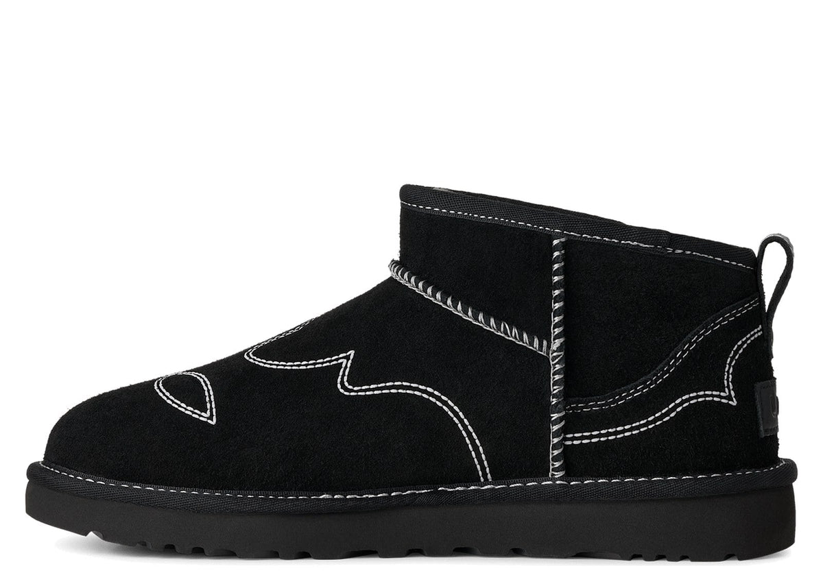UGG Classic Ultra Mini Western Boot Black (W)