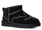 UGG Classic Ultra Mini Western Boot Black (W)