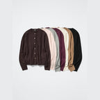 UNIQLO 100% Cashmere Crew Neck Cardigan - 01 OFF WHITE