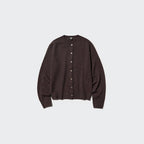UNIQLO 100% Cashmere Crew Neck Cardigan - 01 OFF WHITE