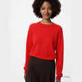 UNIQLO 100% Cashmere Crew Neck Jumper - 13 RED
