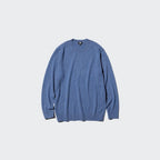 UNIQLO 100% Cashmere Crew Neck Jumper - 69 NAVY