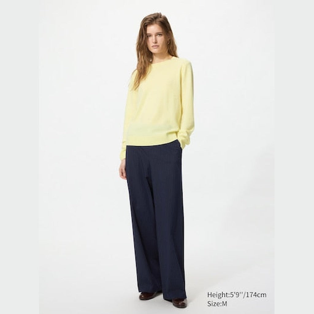 UNIQLO 100% Cashmere Crew Neck Jumper - 69 NAVY