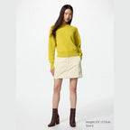 UNIQLO 100% Lambswool Crew Neck Jumper - 61 BLUE