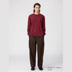 UNIQLO AIRism Cotton Crew Neck T-Shirt (Long Sleeve) - 30 NATURAL