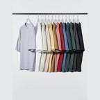UNIQLO AIRism Cotton Oversized Crew Neck T-Shirt - 58 DARK GREEN