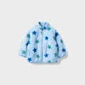 UNIQLO Babies' Toddler Fluffy Fleece Full-Zip Jacket (Printed) - 61 BLUE
