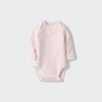 UNIQLO Bodysuit (Long Sleeve, Ribbed) - 11 PINK
