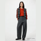 UNIQLO Brushed Jersey Barrel Leg Trousers - 08 DARK GREY