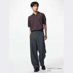 UNIQLO Brushed Jersey Barrel Leg Trousers - 08 DARK GREY