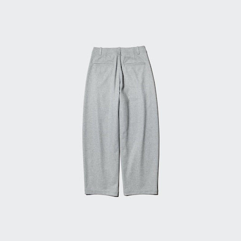 UNIQLO Brushed Jersey Barrel Leg Trousers - 08 DARK GREY