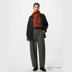 UNIQLO Brushed Jersey Barrel Leg Trousers - 57 OLIVE