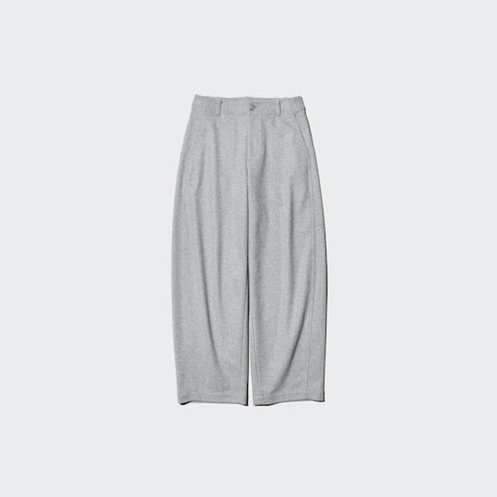 UNIQLO Brushed Jersey Barrel Leg Trousers - 57 OLIVE
