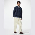 UNIQLO Corduroy Easy Ankle Trousers - 01 OFF WHITE