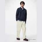 UNIQLO Corduroy Easy Ankle Trousers - 01 OFF WHITE