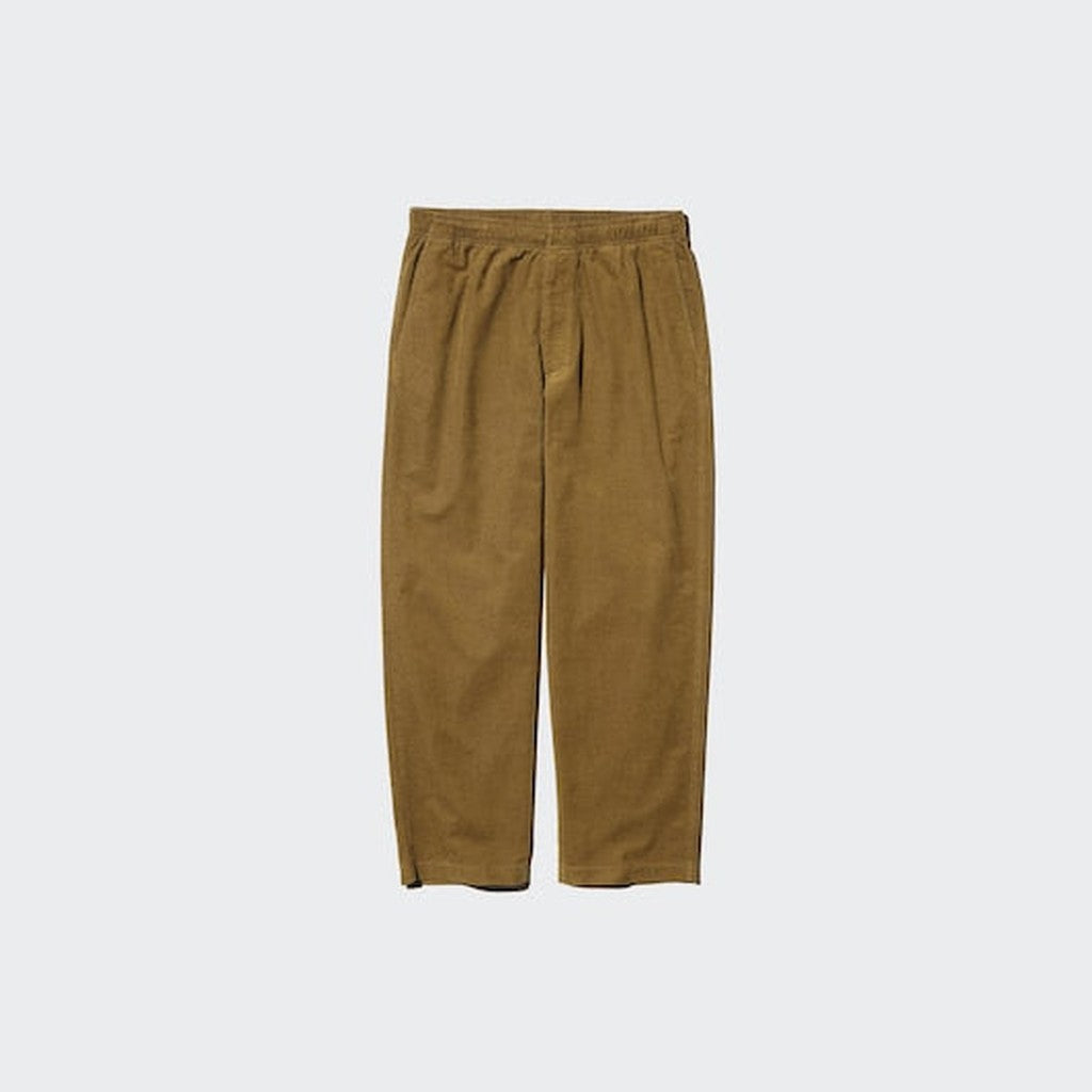 UNIQLO Corduroy Easy Ankle Trousers - 01 OFF WHITE