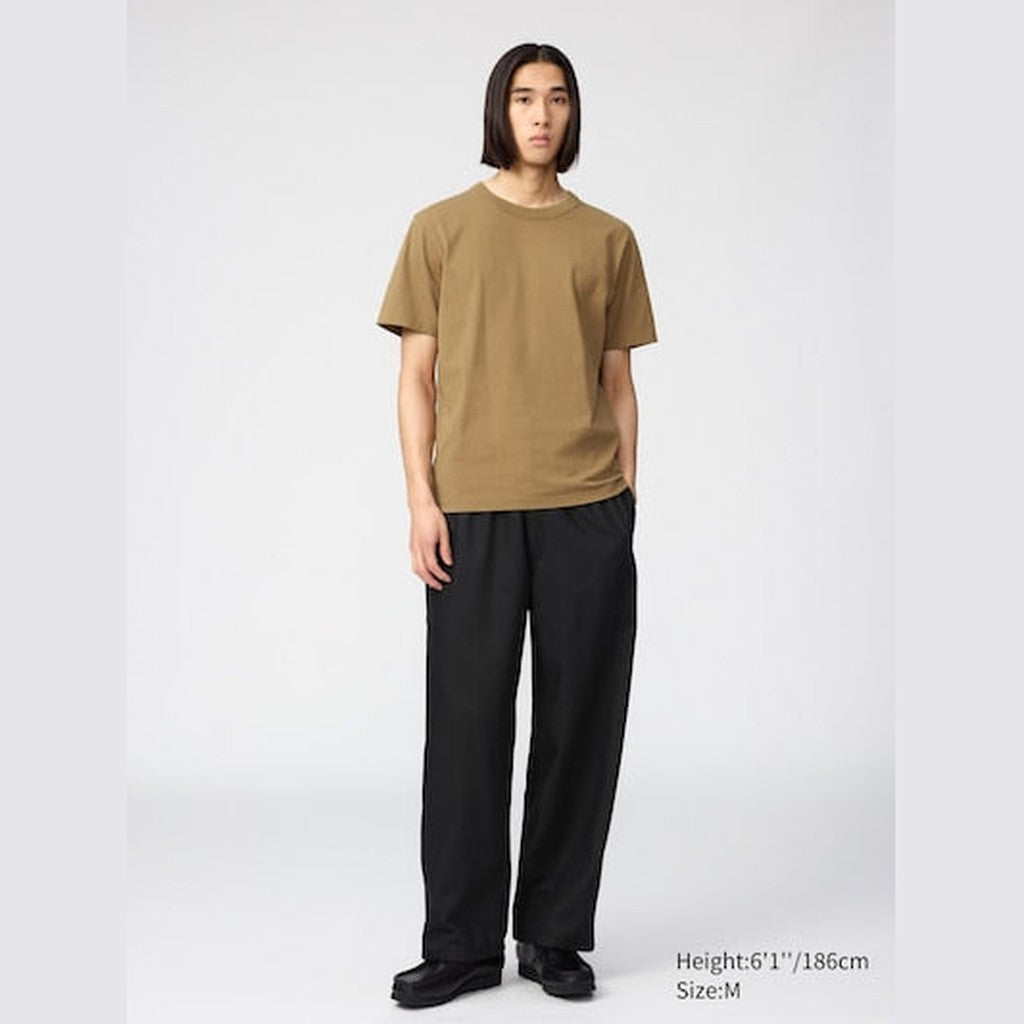 UNIQLO Crew Neck T-Shirt - 36 BROWN