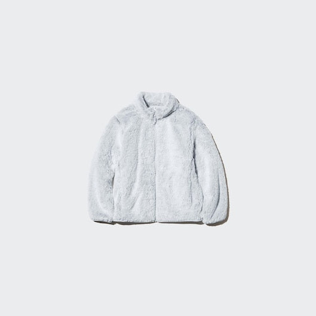 UNIQLO Fluffy Fleece Full-Zip Jacket - 01 OFF WHITE