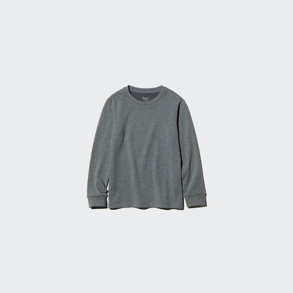 UNIQLO HEATTECH Extra Warm Cotton Crew Neck T-Shirt (Long Sleeve) - 01 OFF WHITE