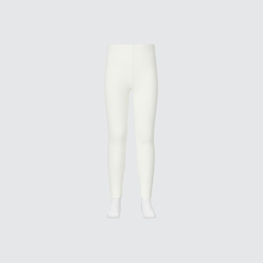 UNIQLO HEATTECH Extra Warm Cotton Leggings - 01 OFF WHITE