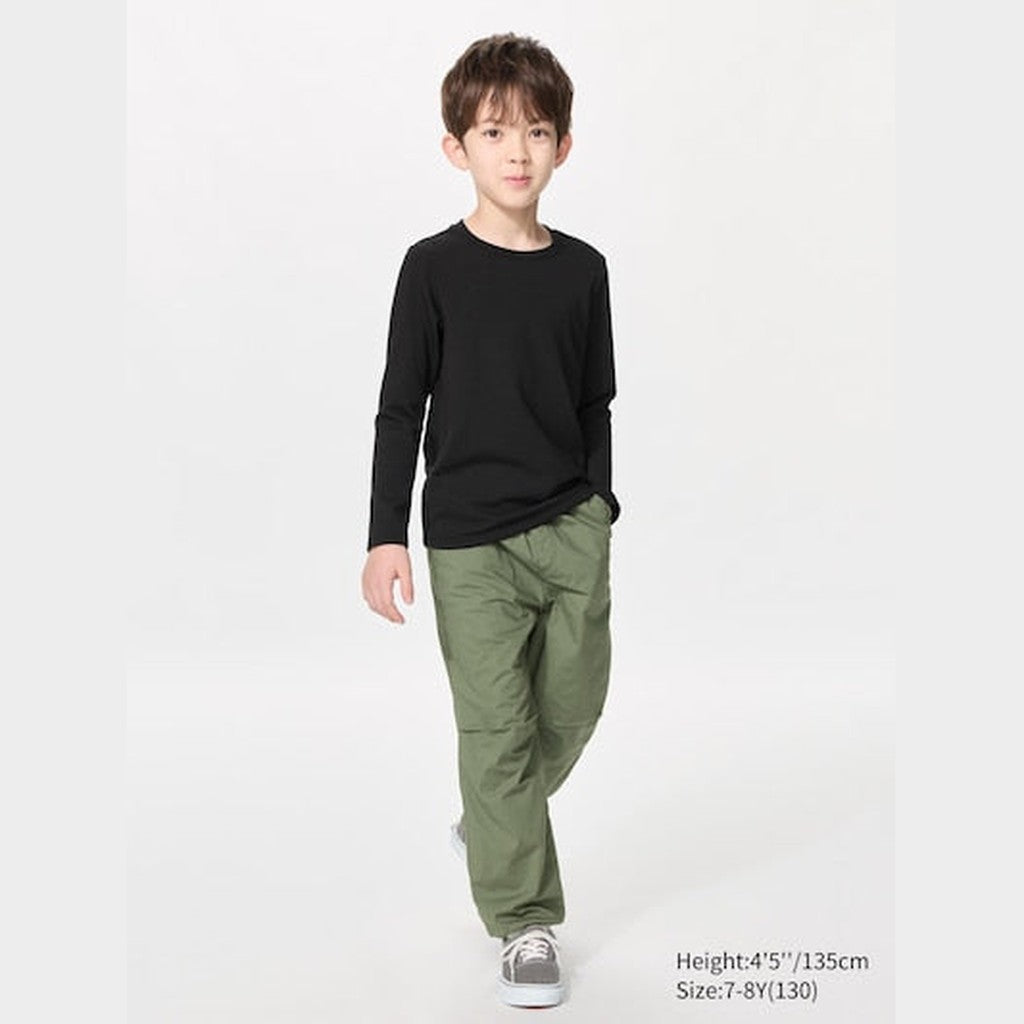 UNIQLO HEATTECH Ultra Warm Crew Neck T-Shirt (Long Sleeve) - 08 DARK GREY