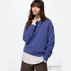 UNIQLO Lambswool Crew Neck Jumper - 78 PURPLE