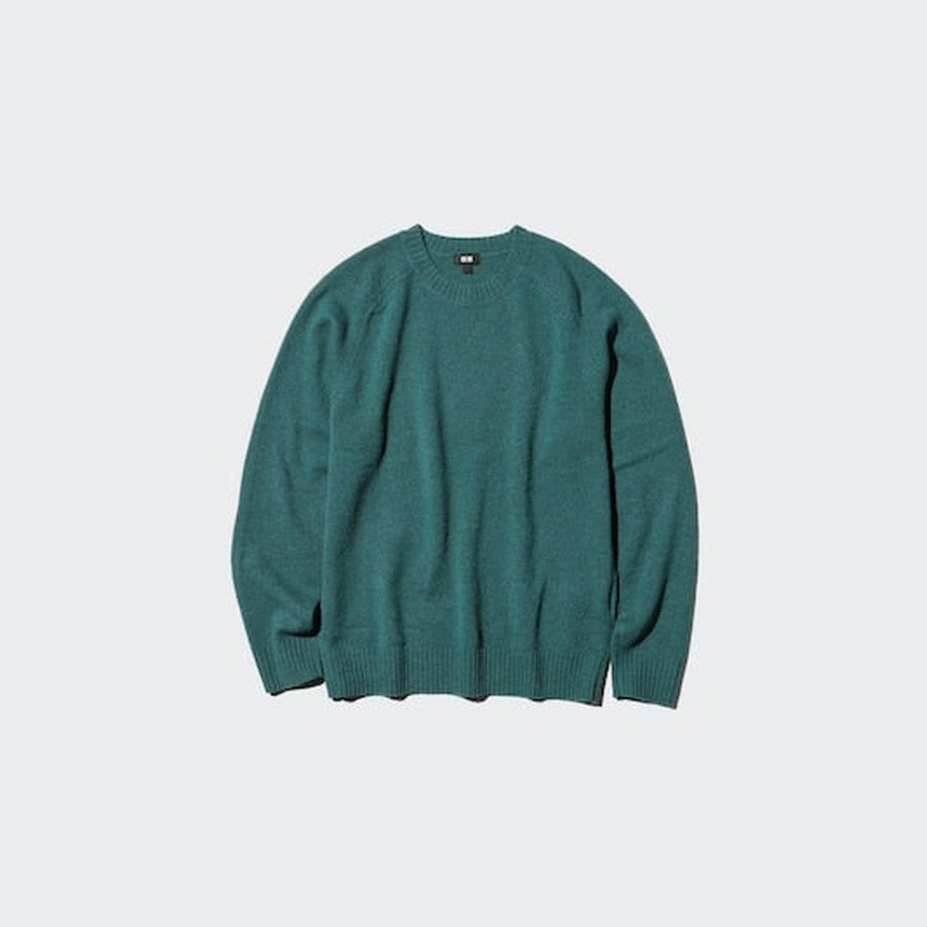 UNIQLO Lambswool Crew Neck Jumper - 78 PURPLE