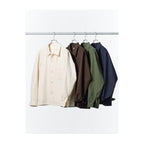 UNIQLO Men's Cotton Linen Blend Shirt Jacket - 57 OLIVE