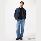 UNIQLO Men's Cotton Linen Blend Shirt Jacket - 69 NAVY