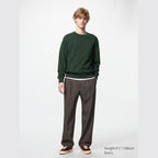 UNIQLO Pleated Wide Trousers - 38 DARK BROWN