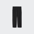 UNIQLO Pleated Wide Trousers - 38 DARK BROWN