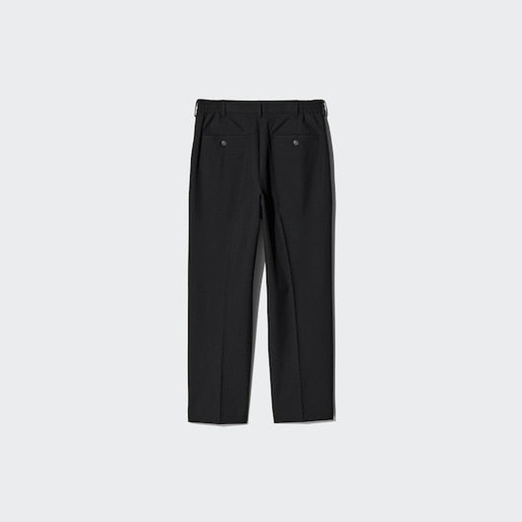 UNIQLO Pleated Wide Trousers - 38 DARK BROWN